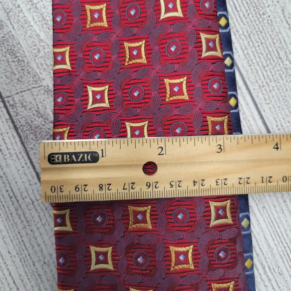 Grant Thomas Lot of 2 Hand Sewn Neckties - Maroon & Navy